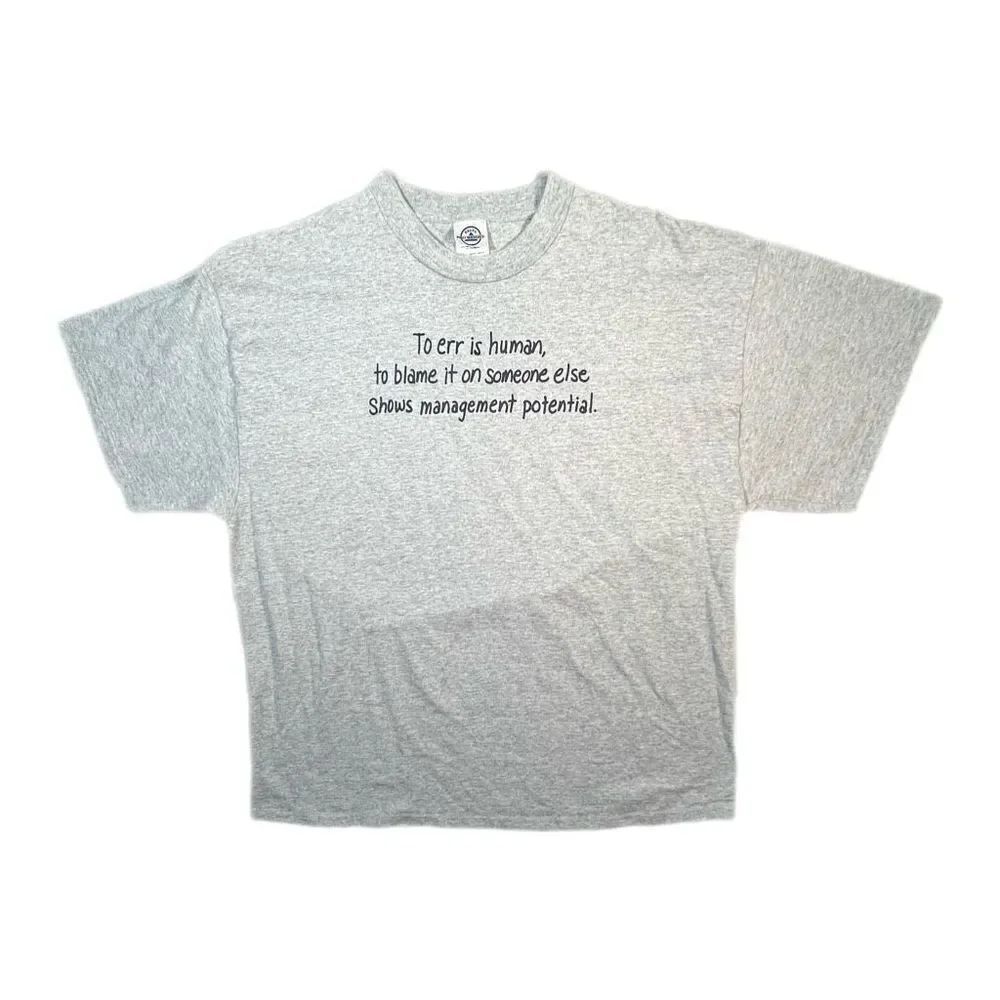 Vintage Y2K Management Potential Tee